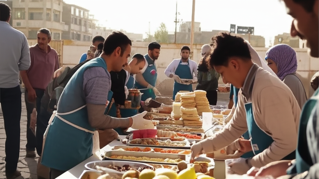 مشروع الإفطار المجاني للعمال